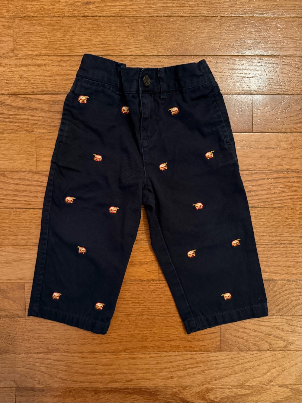 Ralph Lauren Baby Embroidered Drum Holiday Dress Pants